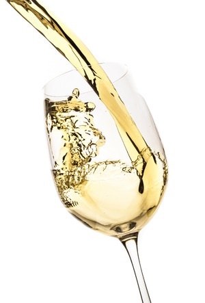 copa de vino blanco