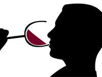 persona degustando el vino